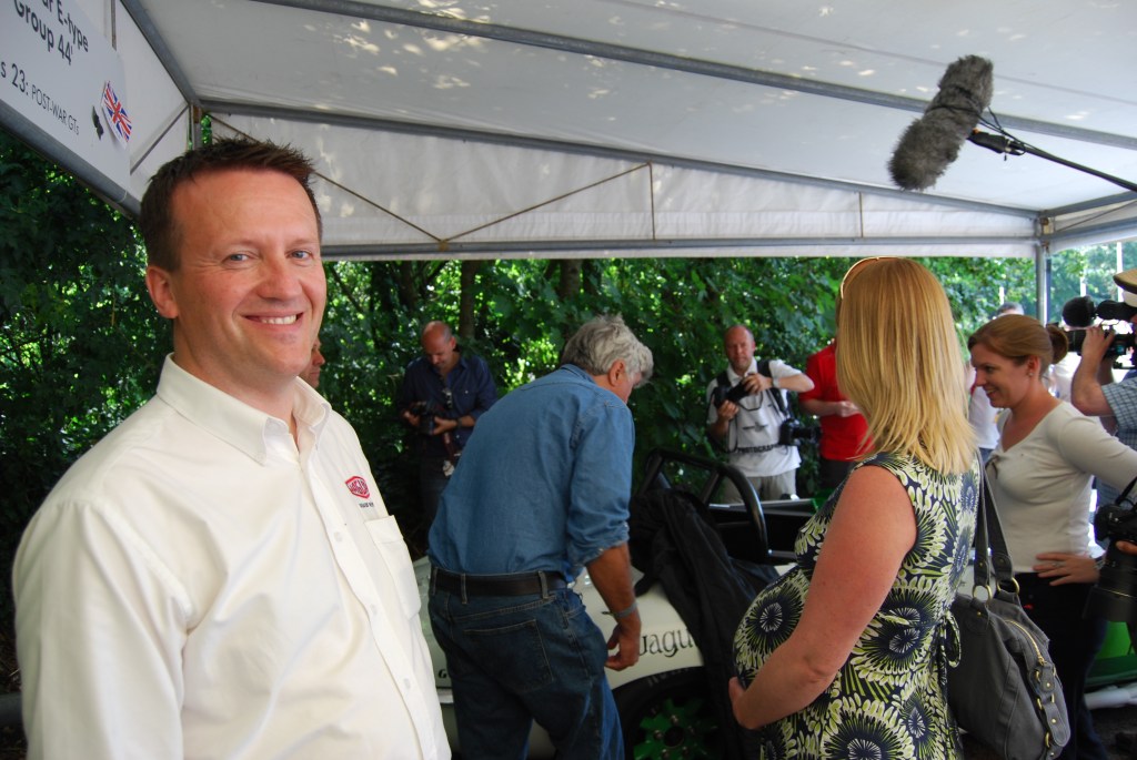 Waiting for Jay Leno at Goodwood